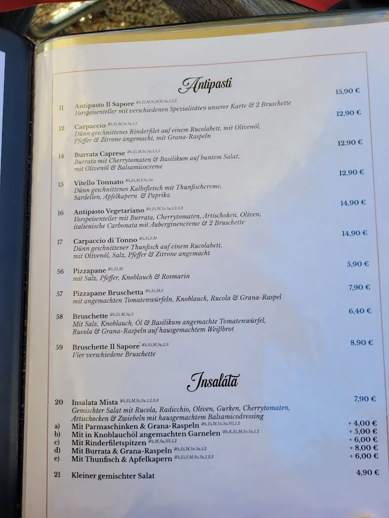 Menu_Il Sapore im Bärengarten - Erlangen_Erlangen_image_1