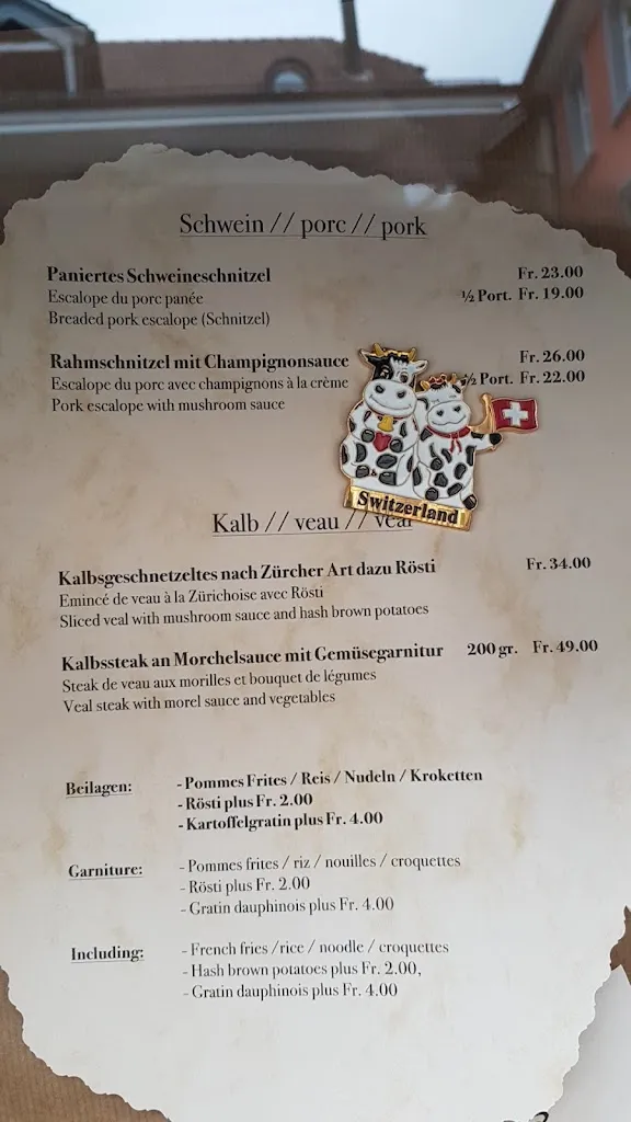 Menu_Restaurant Bären_Unterseen_immagine_1