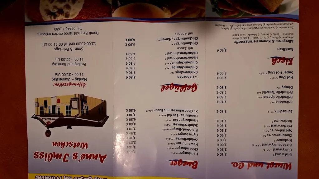 Menu_Annes Imbiß_Wetschen_immagine_2