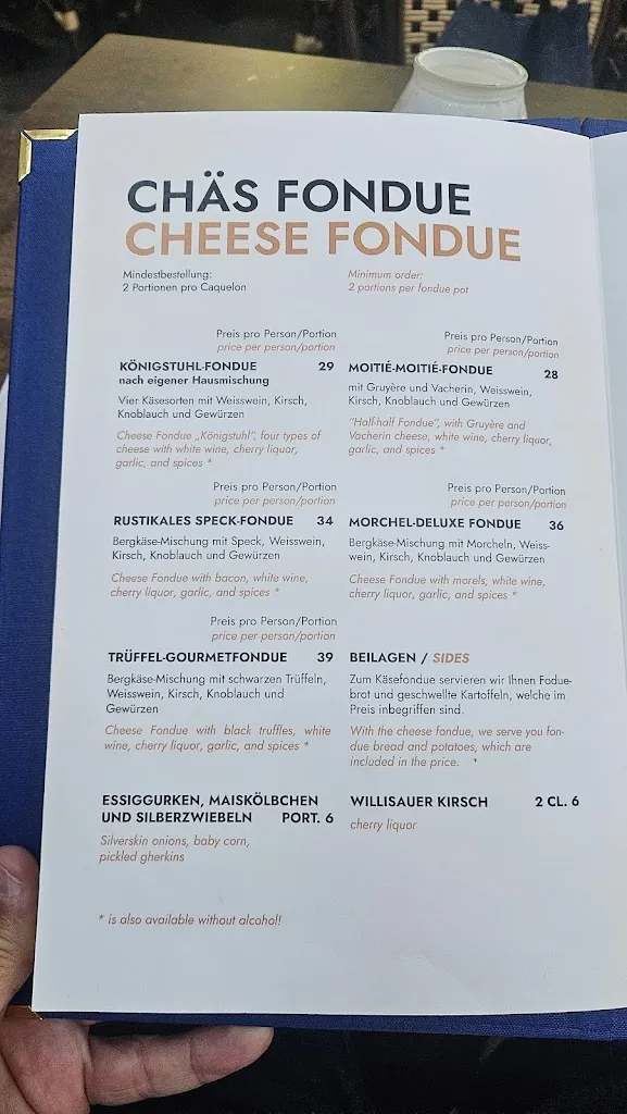 Menu_Zum Königstuhl - Schweizer Restaurant in Zürich Niederdorf_Zürich_image_2