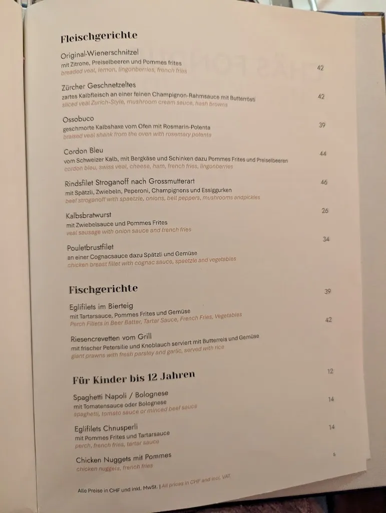 Menu_Zum Königstuhl - Schweizer Restaurant in Zürich Niederdorf_Zürich_image_4