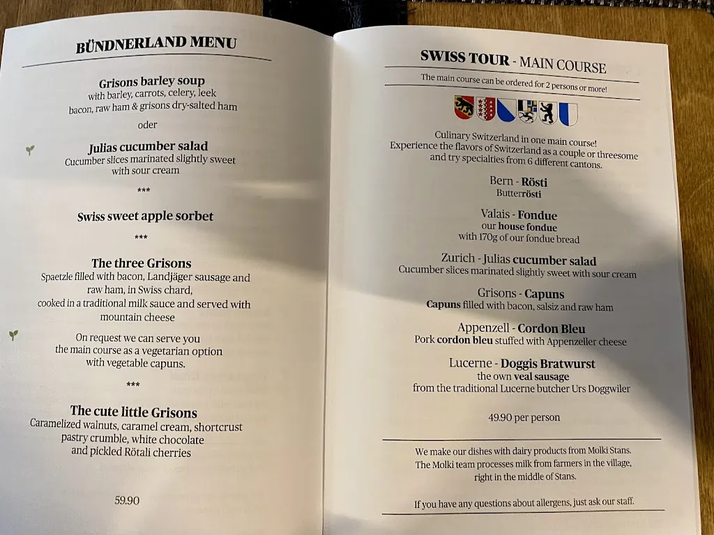 Menu_Restaurant Bündnerland Luzern_Luzern_image_3