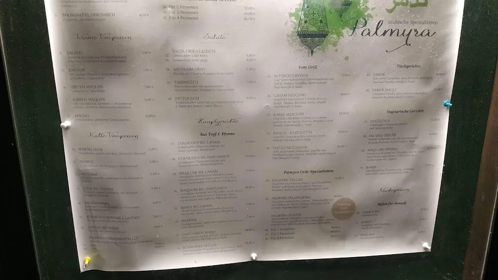 Menu_Restaurant Palmyra - Erlangen_Erlangen_image_2