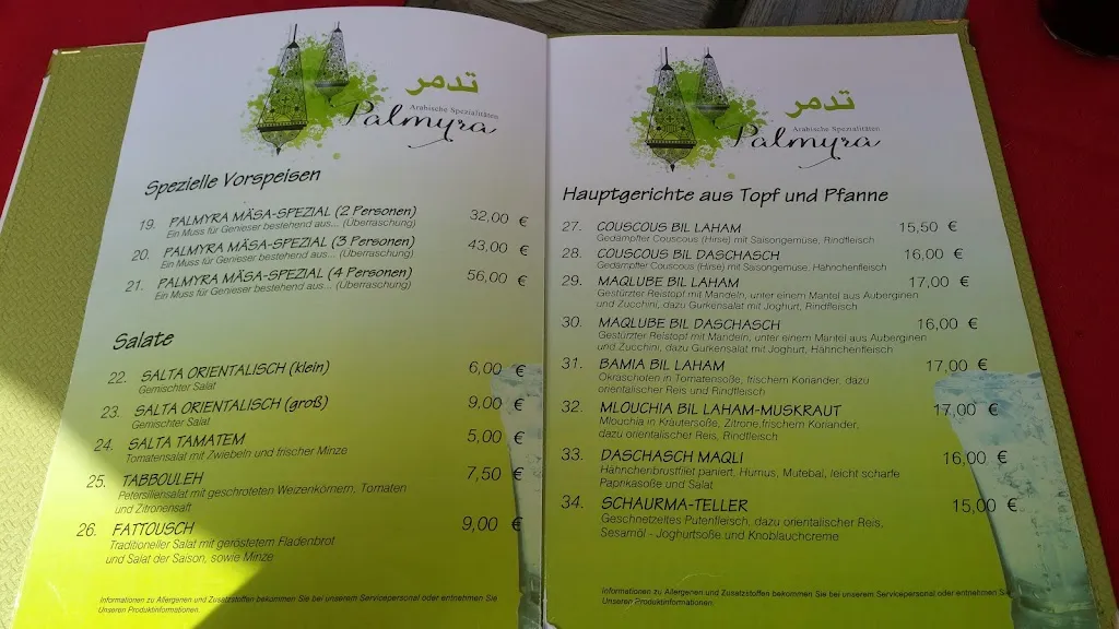 Menu_Restaurant Palmyra - Erlangen_Erlangen_image_4
