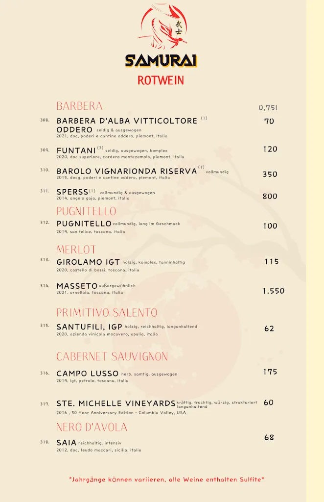 Menu_Samurai Wagyu Yakiniku & Sushi Berlin Mitte_Berlin_immagine_1