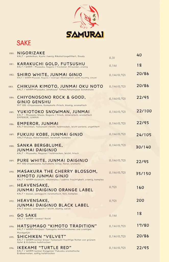 Menu_Samurai Wagyu Yakiniku & Sushi Berlin Mitte_Berlin_immagine_2