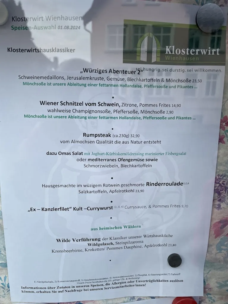 Menu_Klosterwirt Wienhausen_Wienhausen_image_1