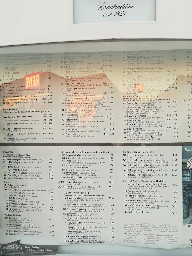 Menu_Cappucino Restaurante_Werlte_image_3