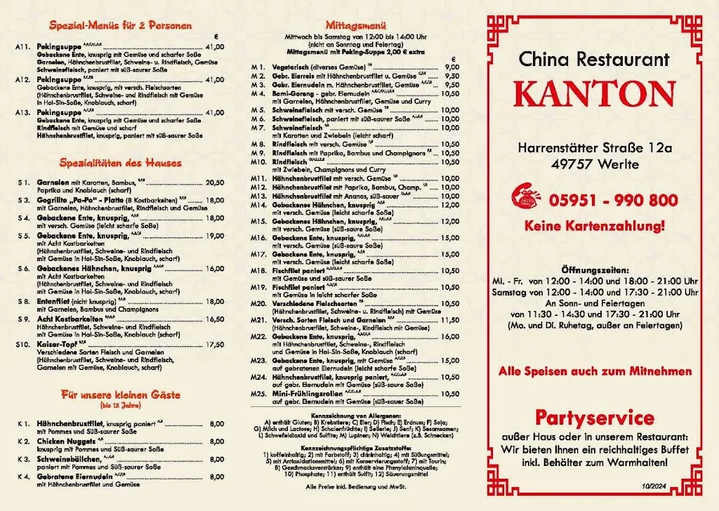 Menu_China-Restaurant Kanton_Werlte_image_1