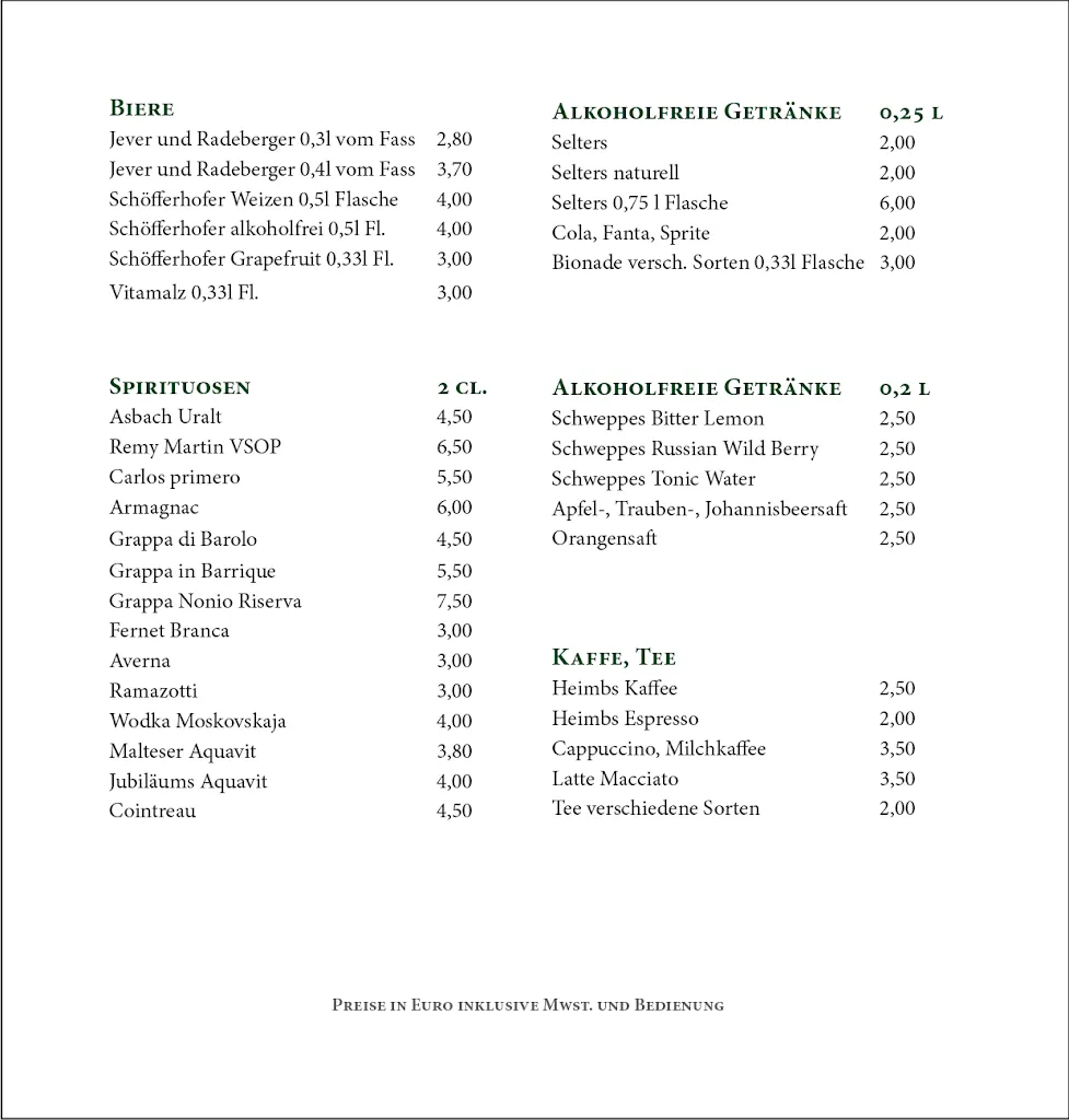 Menu_Restaurant Artischocke_Wilhelmshaven_immagine_3
