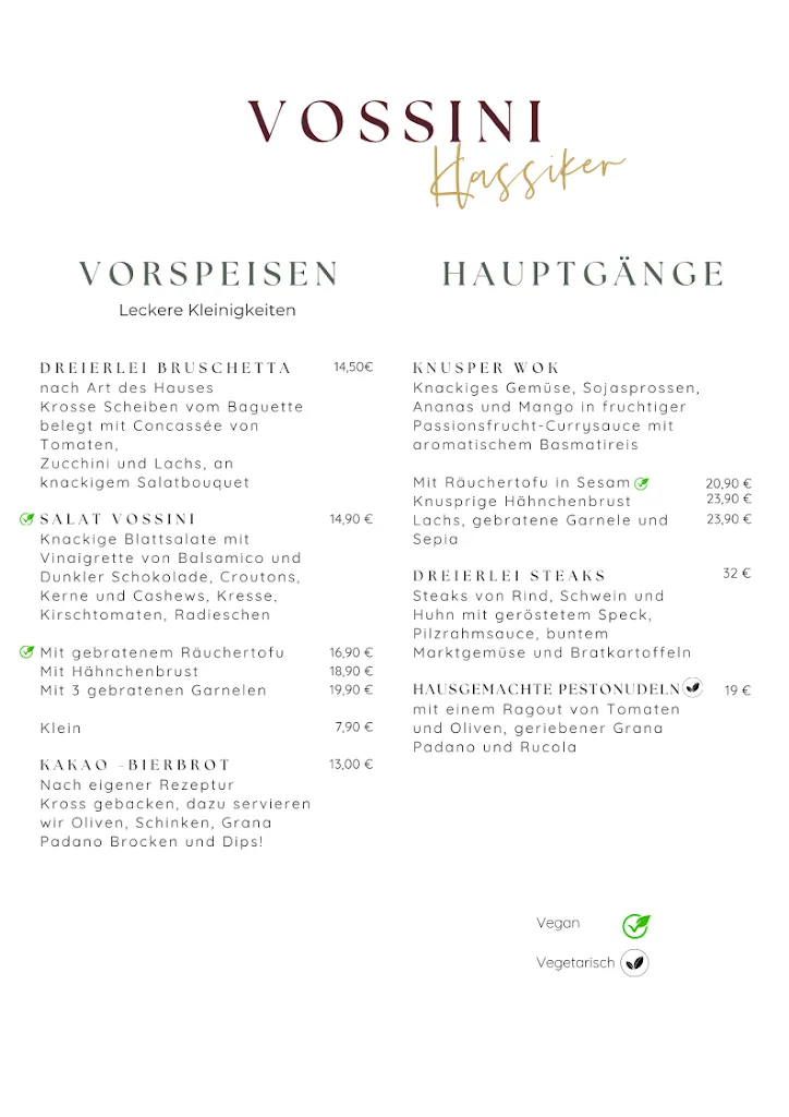 Menu_Restaurant Vossini_Westerstede_immagine_2