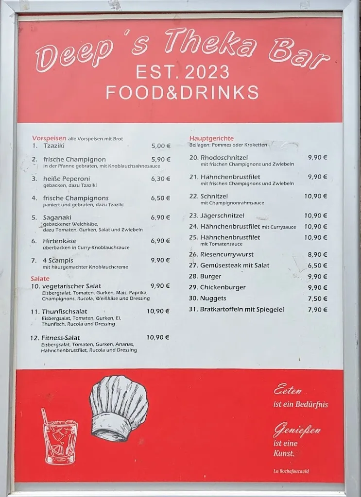 Menu_Deep's Theka Bar_Westerstede_image_1
