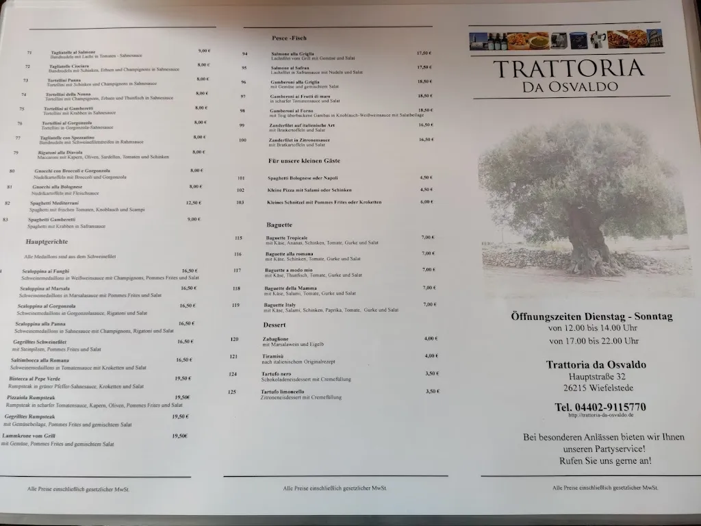 Menu_Trattoria da Osvaldo Restaurant & Pizzeria_Wiefelstede_image_1
