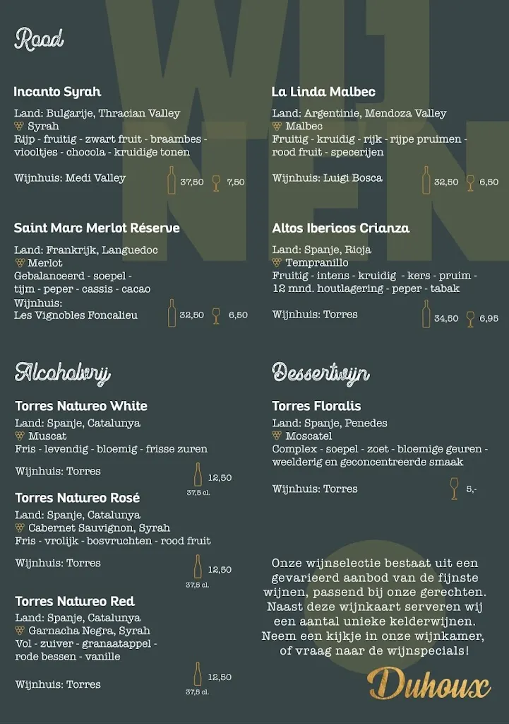 Menu_Hotel Duhoux_Netherlands_immagine_1