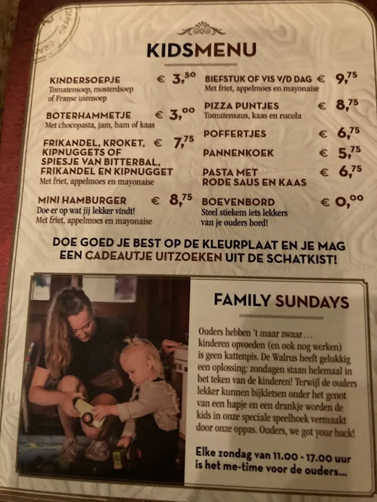 Menu_Grand Café De Walrus - Leeuwarden_Netherlands_image_1