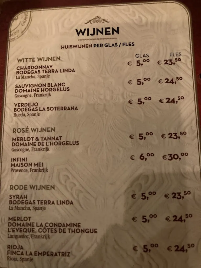 Menu_Grand Café De Walrus - Leeuwarden_Netherlands_image_2