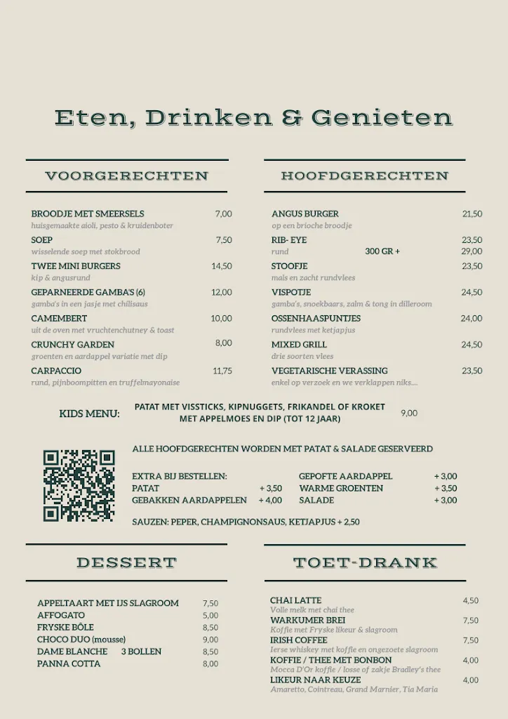 Menu_Restaurant Bistro Workum_Netherlands_image_1