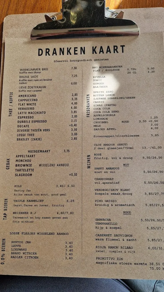 Menu_Restaurant Bistro Workum_Netherlands_image_4