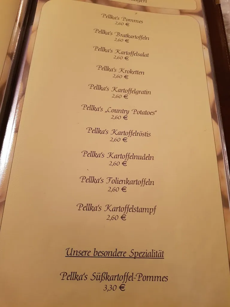 Menu_Restaurant Pellka - Dat Kartuffelhus_Wulsbüttel_image_1