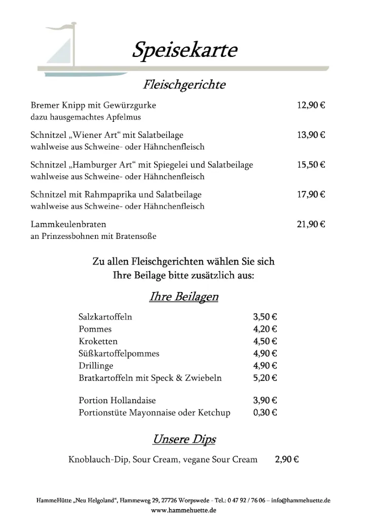 Menu_Hammehütte - Neu Helgoland_Worpswede_immagine_2
