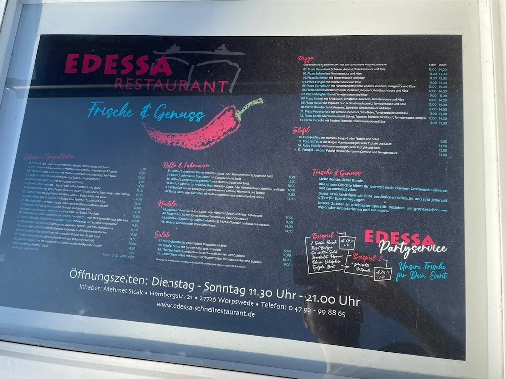 Menu_Restaurant Edessa_Worpswede_immagine_1