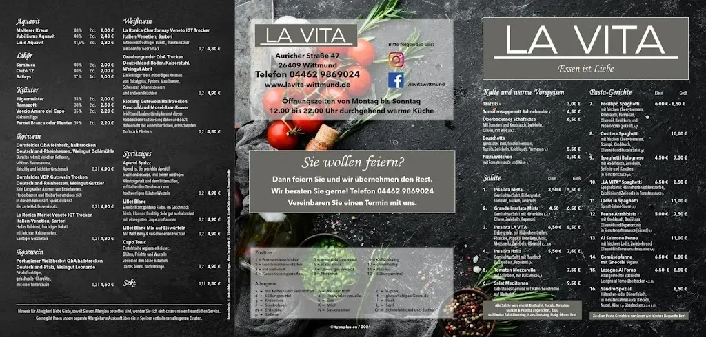 Menü_Restaurant La Vita Wittmund_Wittmund_Bild_4