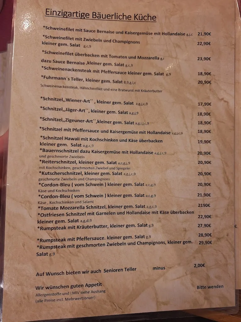 Menu_Geilen´s Kutscherkroog GmbH_Wittmund_image_1
