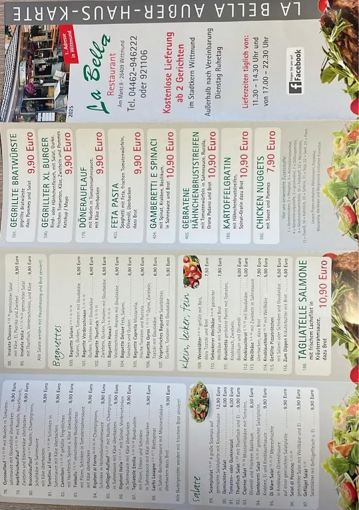 Menu_La Bella_Wittmund_immagine_1