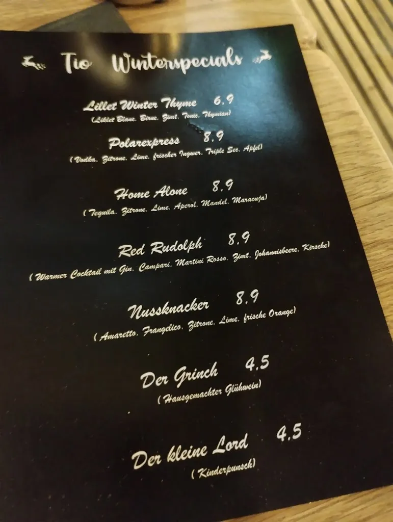 Menu_TIO Italian Restaurant - Erlangen_Erlangen_image_1