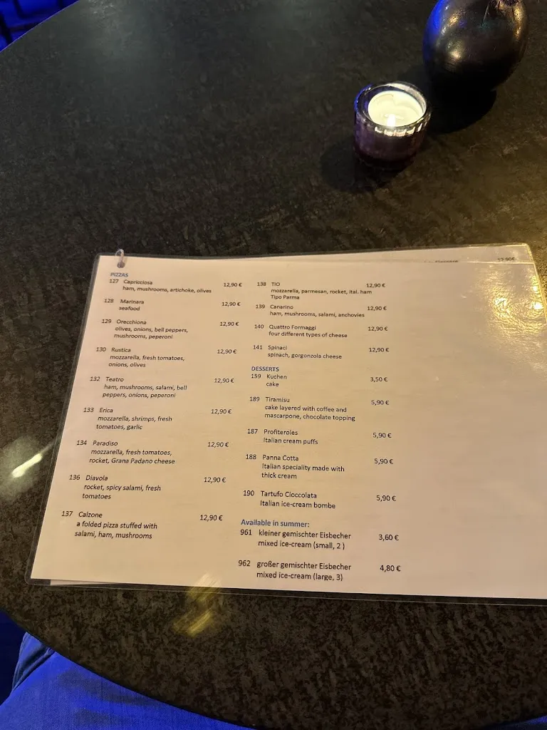 Menu_TIO Italian Restaurant - Erlangen_Erlangen_image_3