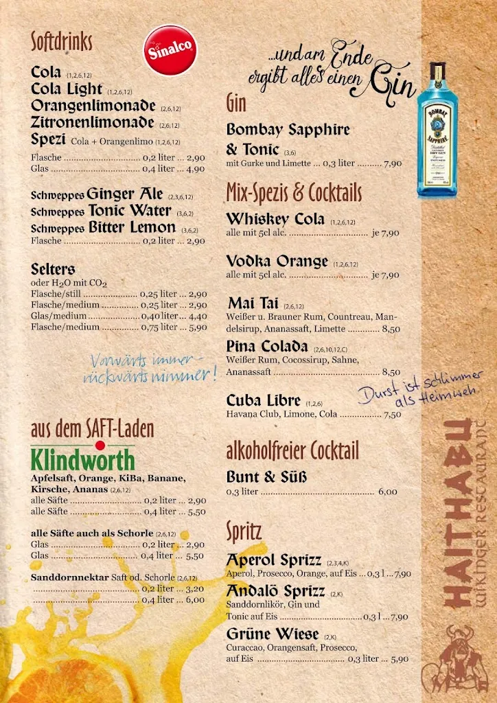 Menu_Gaststätte HAITHABU zum Wikinger auf Usedom_Heringsdorf_image_2