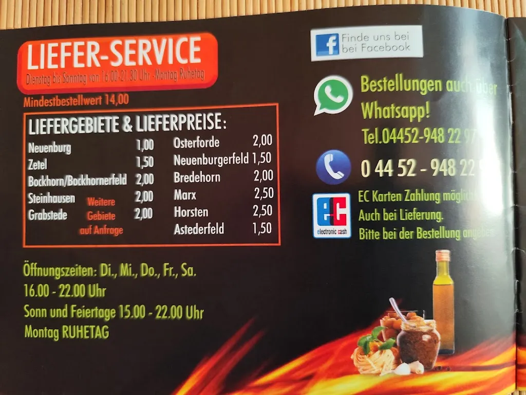 Menu_Gut Essen & Trinken Pizzeria und Grillspezialitäten am Schloss \ neuenburger Pizzaria_Zetel_immagine_2