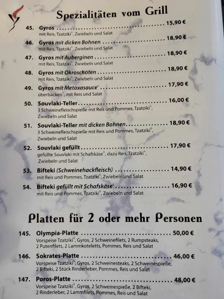 Menu_Restaurant Olympia Zetel - Griechische Spezialitäten_Zetel_immagine_2