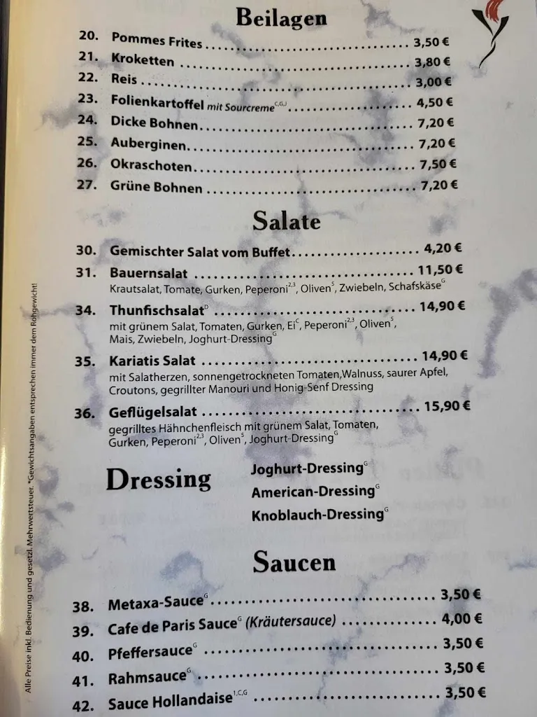 Menu_Restaurant Olympia Zetel - Griechische Spezialitäten_Zetel_immagine_3