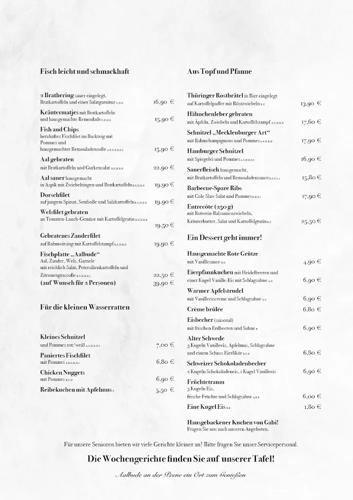 Menu_Ausflugsrestaurant Aalbude_Dargun_immagine_1