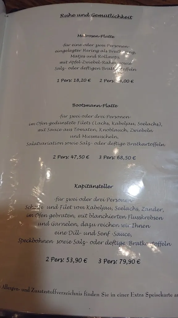 Menu_Restaurant Kapitänshaus 