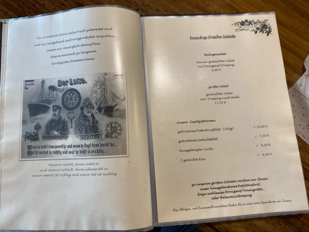 Menu_Restaurant Kapitänshaus 
