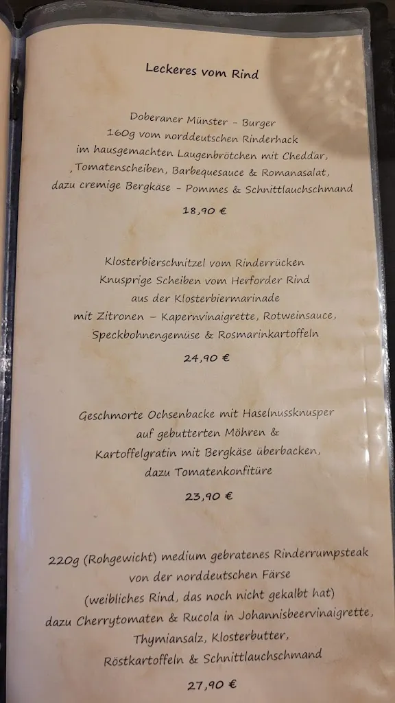 Menu_Klosterküche Bad Doberan_Doberan_image_1