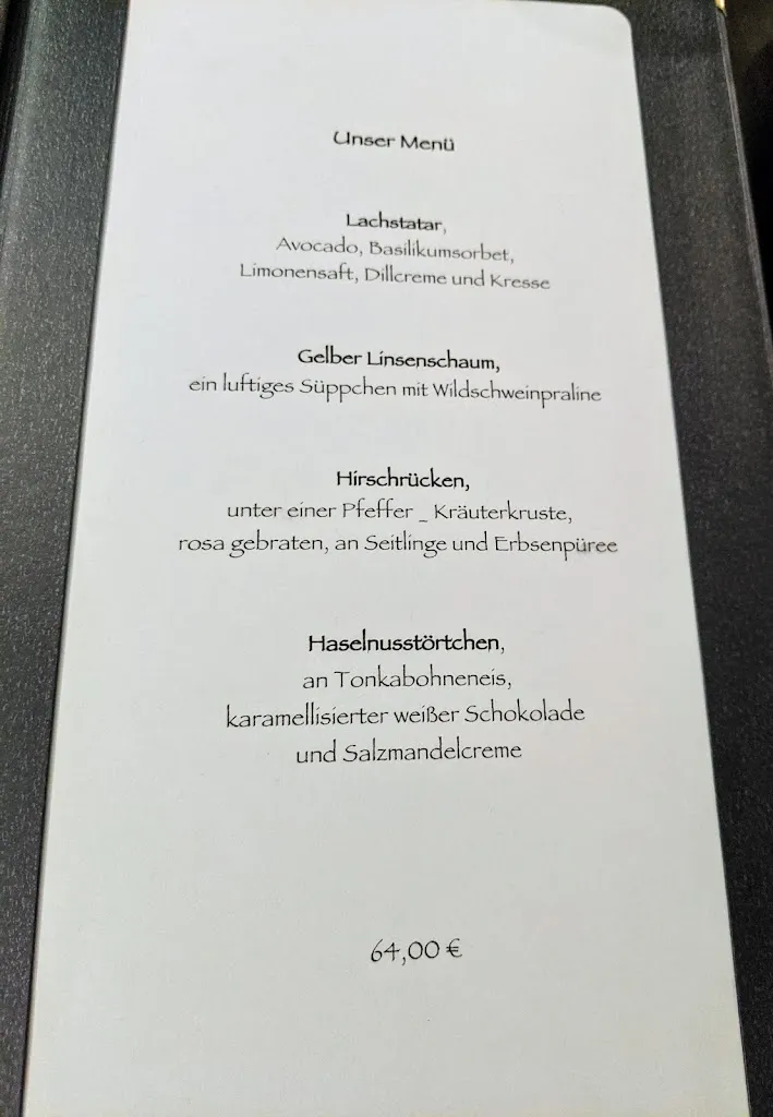 Menu_Jagdhaus Heiligendamm_Doberan_immagine_1