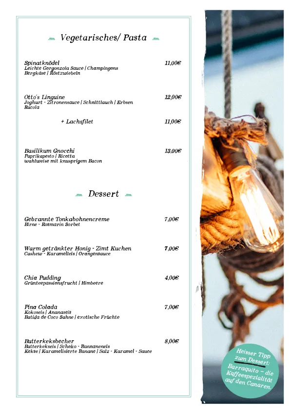 Menu_Otto's Restaurantschiff_Rostock_immagine_3