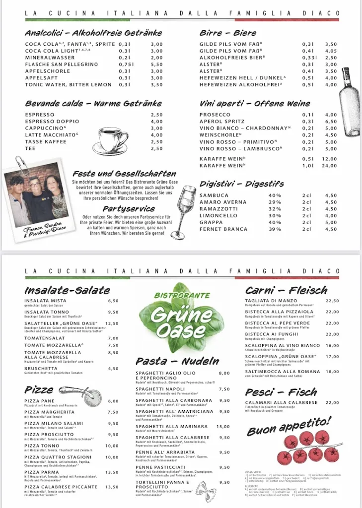 Menu_Bistrorante Grüne Oase_Wunstorf_immagine_2