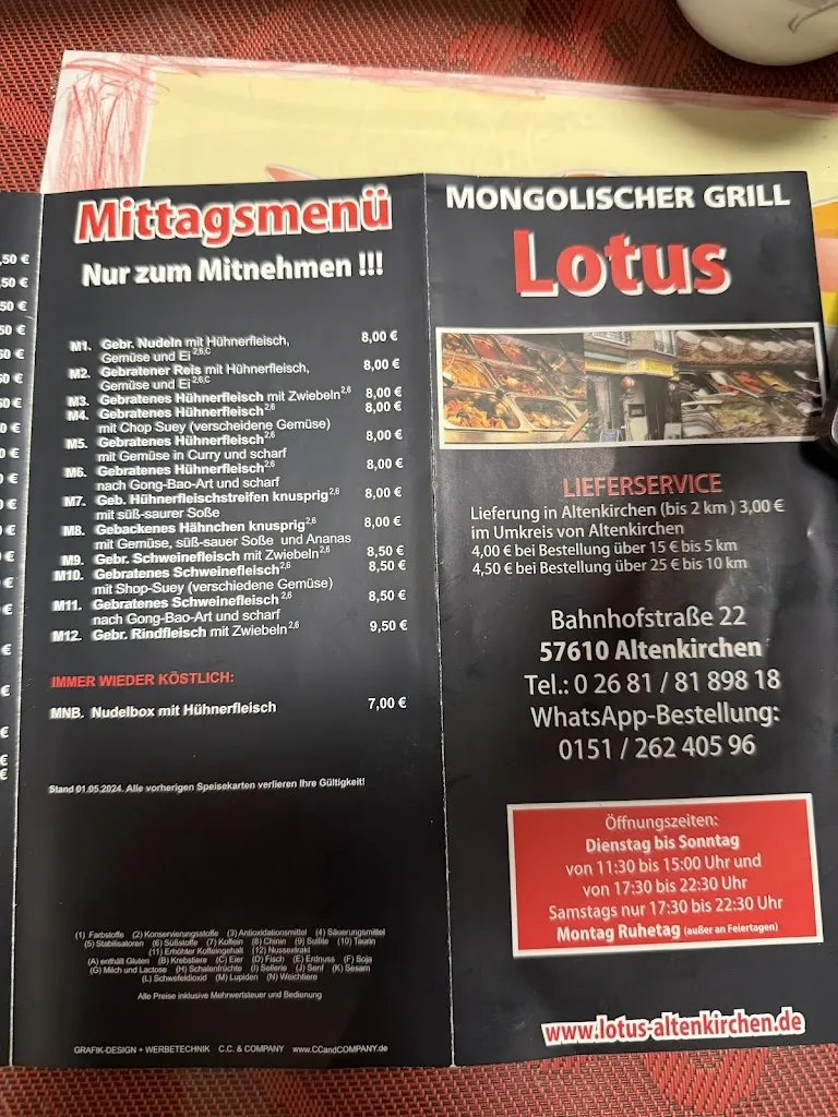 Menu_Lotus Restaurant_Altenkirchen_immagine_3