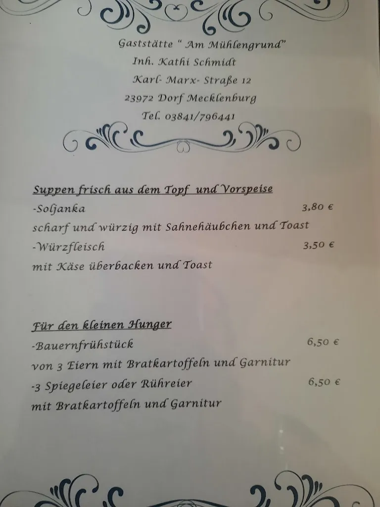 Menu_Am Mühlengrund_Mecklenburg_immagine_2