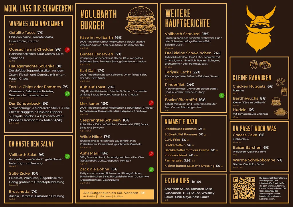 Menu_Restaurant und Bar Vollbarth_Barth_immagine_2