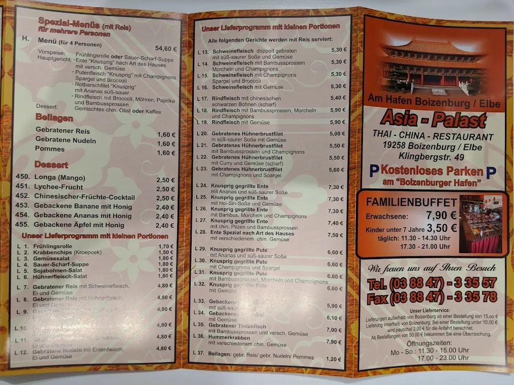 Menu_Asia Palast - Boizenburg Elbe_Boizenburg/Elbe_image_1