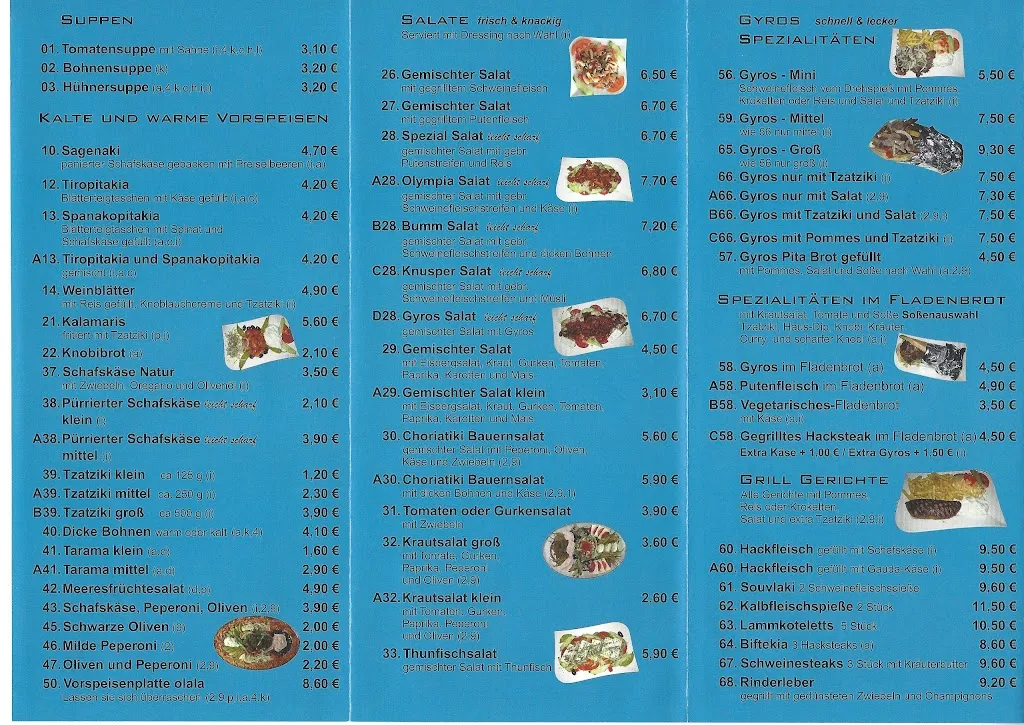 Menu_Olympia Grill_Boizenburg/Elbe_immagine_1
