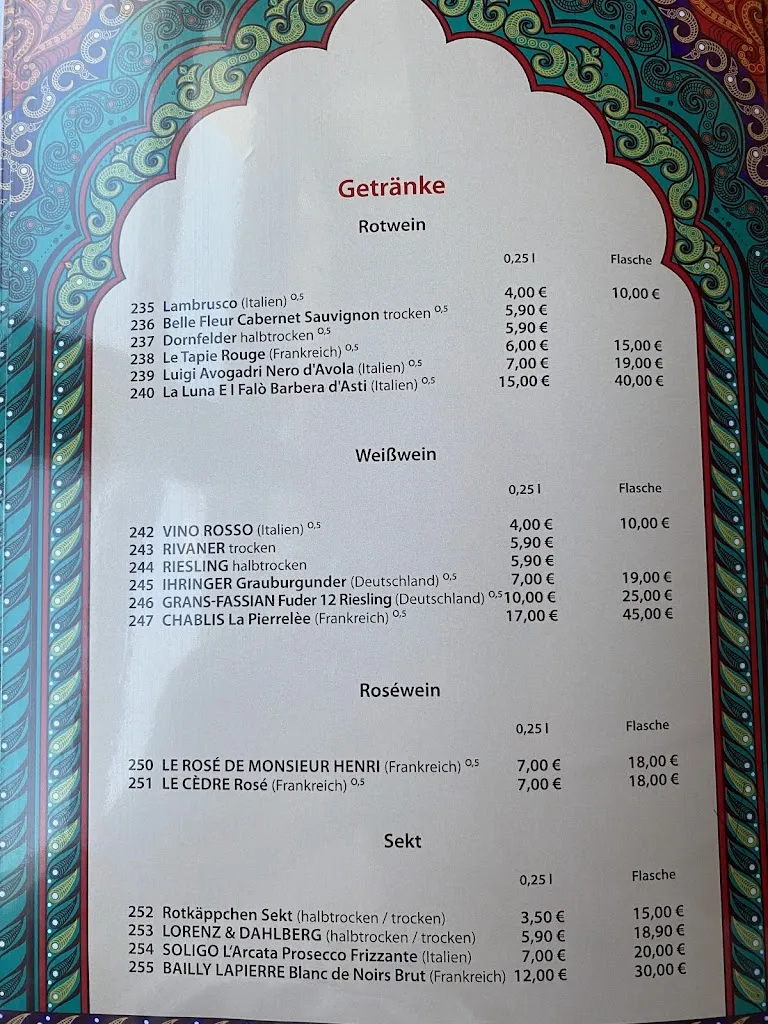 Menu_Taj Mahal_Crivitz_image_2