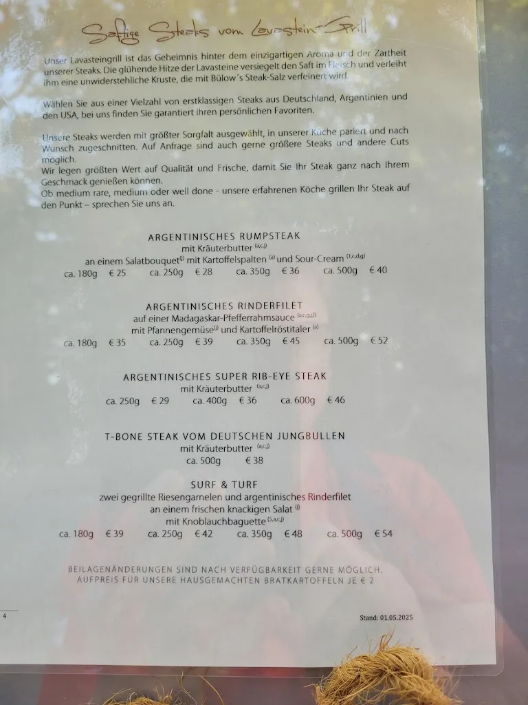 Menü_Bülow's Steakrestaurant_Kühlungsborn_Bild_2