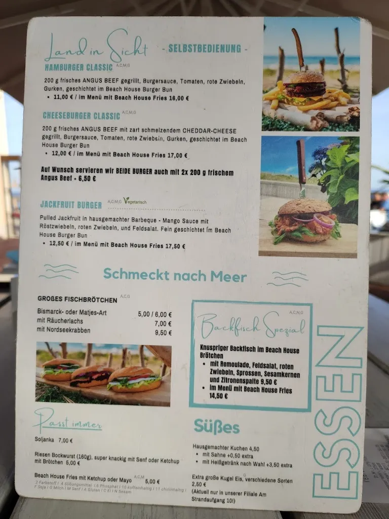 Menu_BEACH HOUSE Kühlungsborn Strand_Kühlungsborn_immagine_1
