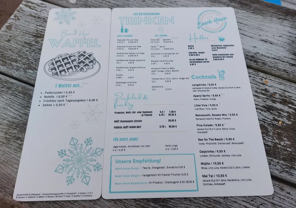 Menu_BEACH HOUSE Kühlungsborn Strand_Kühlungsborn_immagine_2